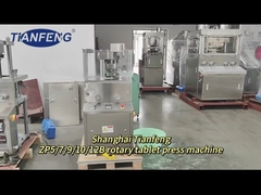 Épaisseur du comprimé 2-6mm Pilule Tablette presseuse 12600pcs Capacité maximale de remplissage 15mm