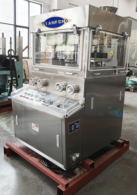 ZPW31 Machine de presse à comprimés de type rotatif à double couche ZPW31 60000 pièces / heure avec 2 mangeoires forcées