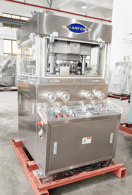 ZPW31 Machine de presse à comprimés de type rotatif à double couche ZPW31 60000 pièces / heure avec 2 mangeoires forcées