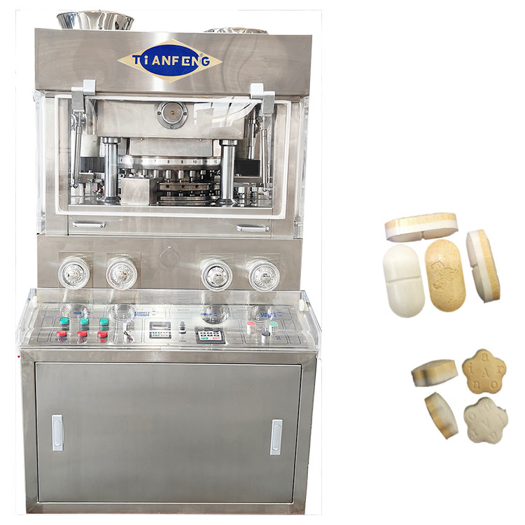 ZPW31 Machine de presse à comprimés de type rotatif à double couche ZPW31 60000 pièces / heure avec 2 mangeoires forcées