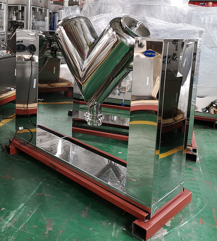 Lignes de production sèches ou humides de Tablette de mélangeur de poudre de forme de v de granules