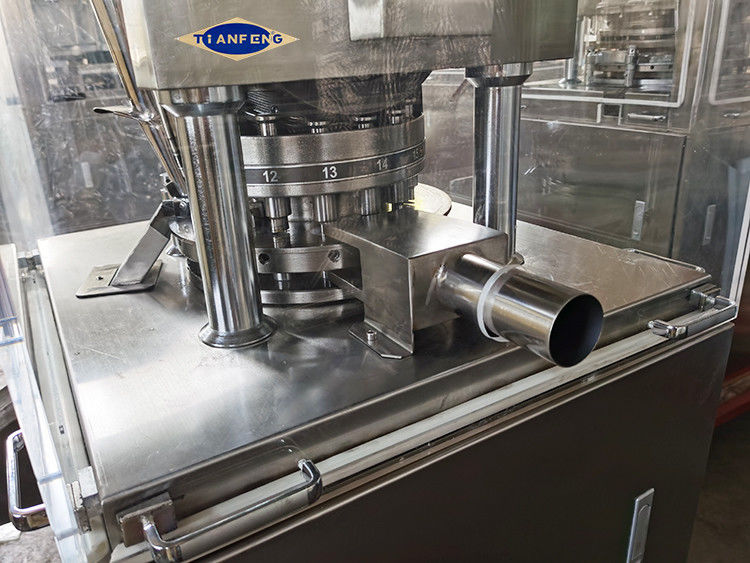 Machine de fabrication de comprimés à pression rotative automatique à grande vitesse avec moule de perforation de forme irrégulière
