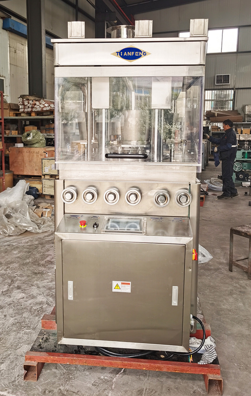 Machine électrique de compression de Tablette avec le conducteur ZPW23 de force pour trois pilules de couche