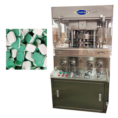 Machine de nettoyage effervescente de presse de Tablette de pilule de poudre du cube ZPW19 7.5KW 130KN en sel